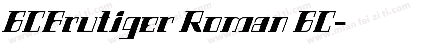 GCFrutiger Roman GC字体转换